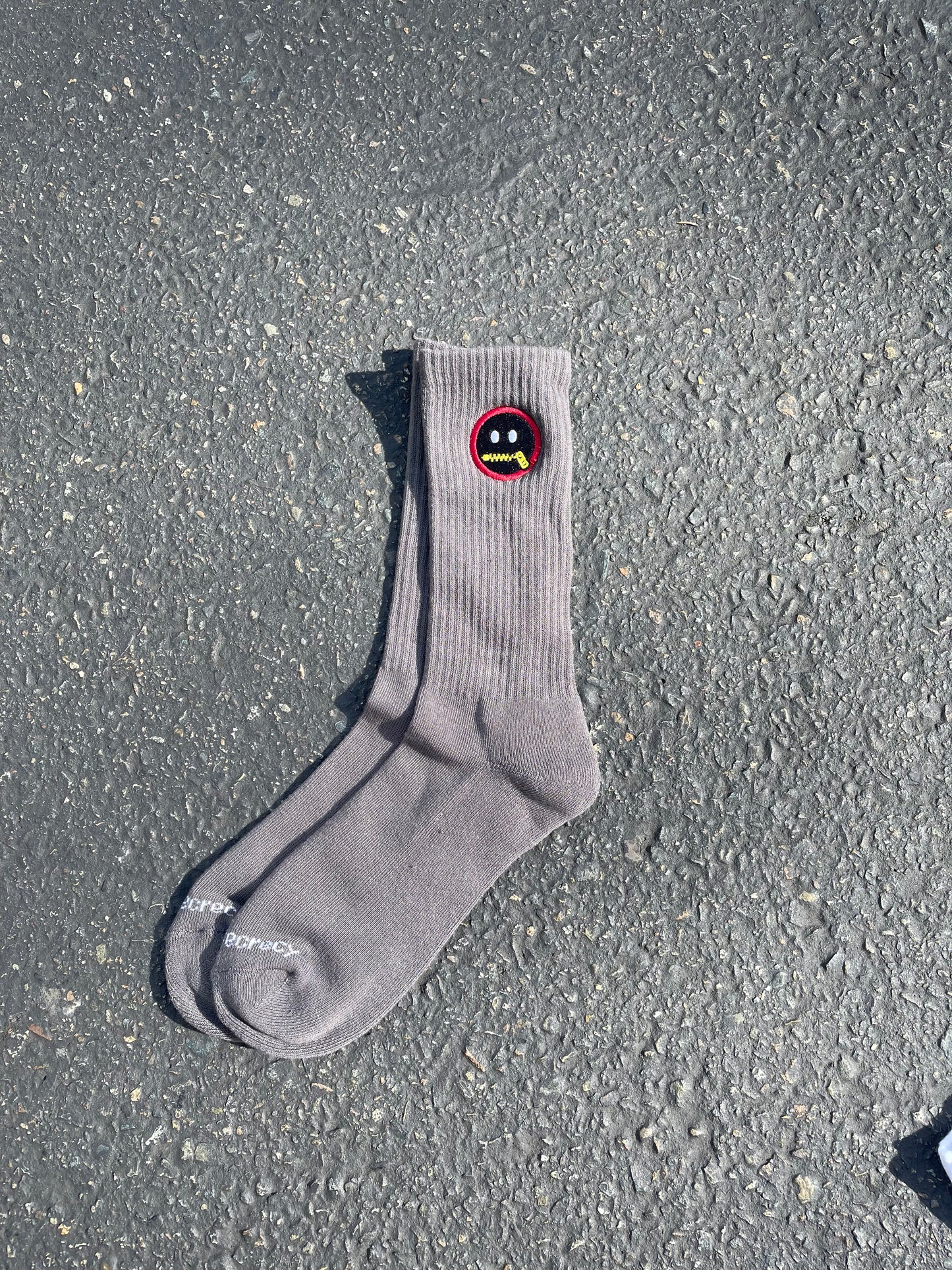 Socks Dark Gray/Red
